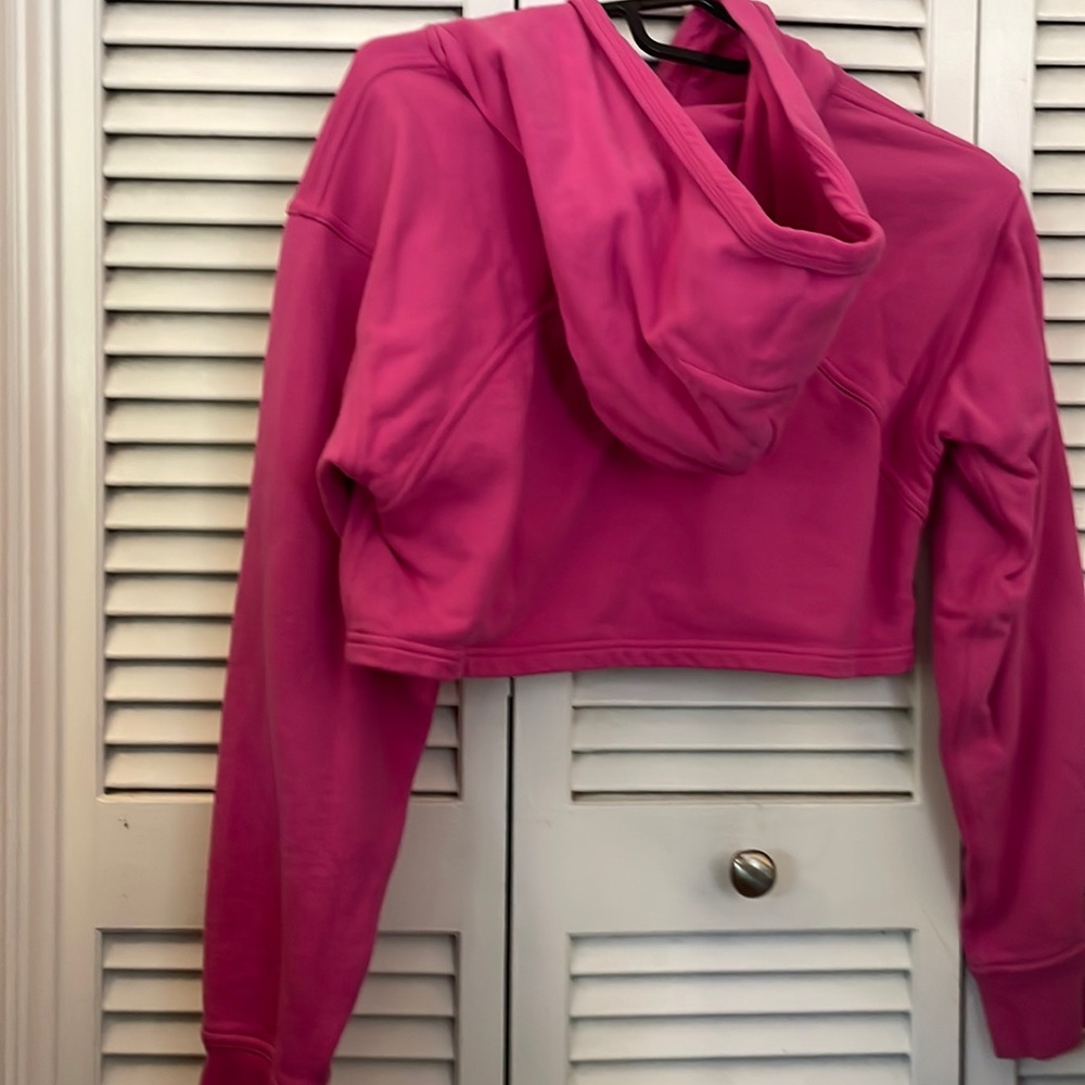 Lululemon Cropped Pink Hoodie